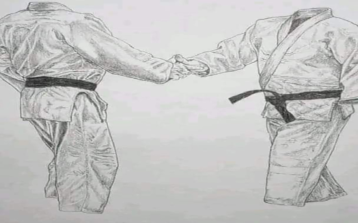 Dadd you Must Show it Before Entering the Judo Hall